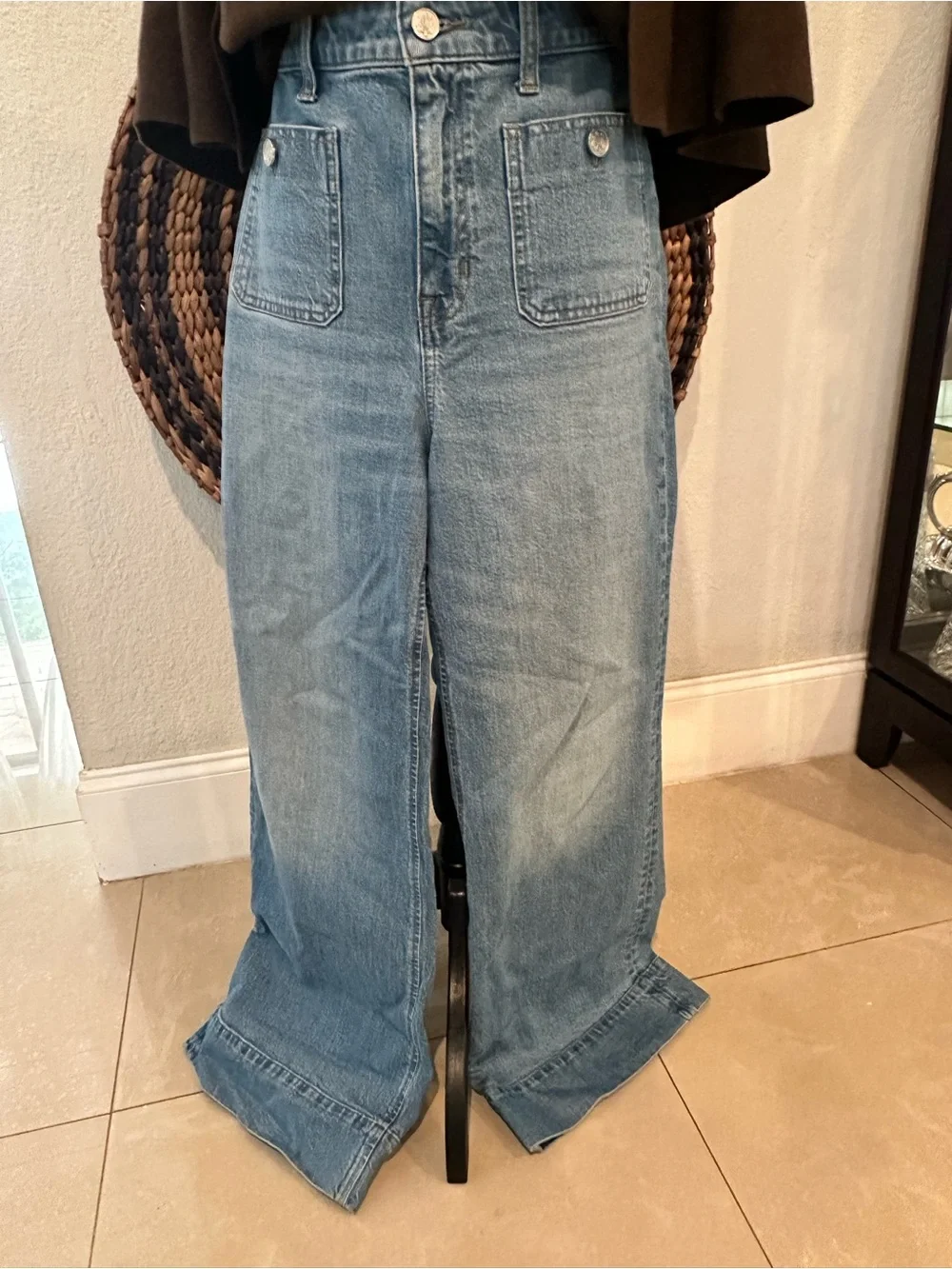 J. Crew High-rise Sailor denim trouser in 1996 semi-stretch